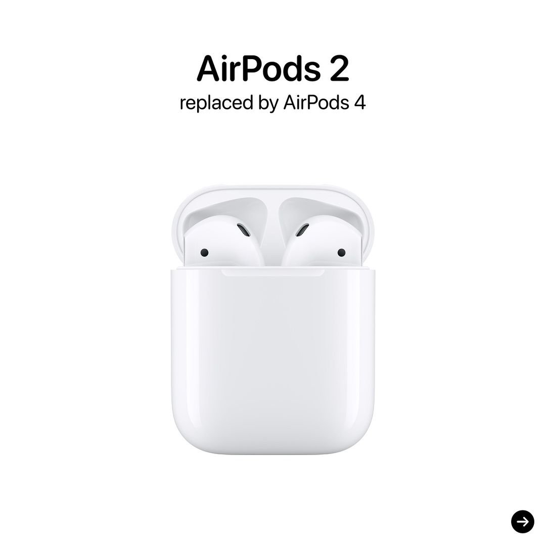 Apple's September Launch: Potential Discontinuation of AirPods 2 Apple AirPods 2 replaced by AirPods 4