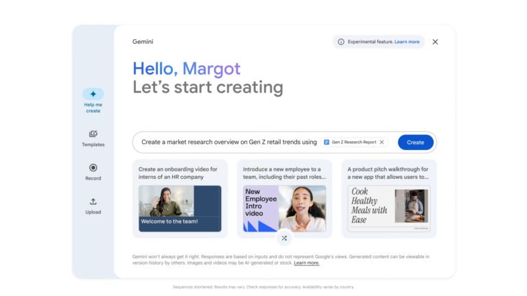 Google Launches Gemini AI-Powered Video Presentation App