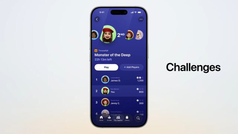 iOS 26 unveils new Apple Games app where you can challenge friends easily
