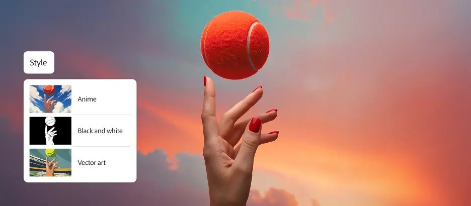 Adobe Firefly: Explore AI Art Styles with New Presets Adobe Firefly Style Presets: AI art style options like Anime, B&W, and Vector art for generative visual content.
