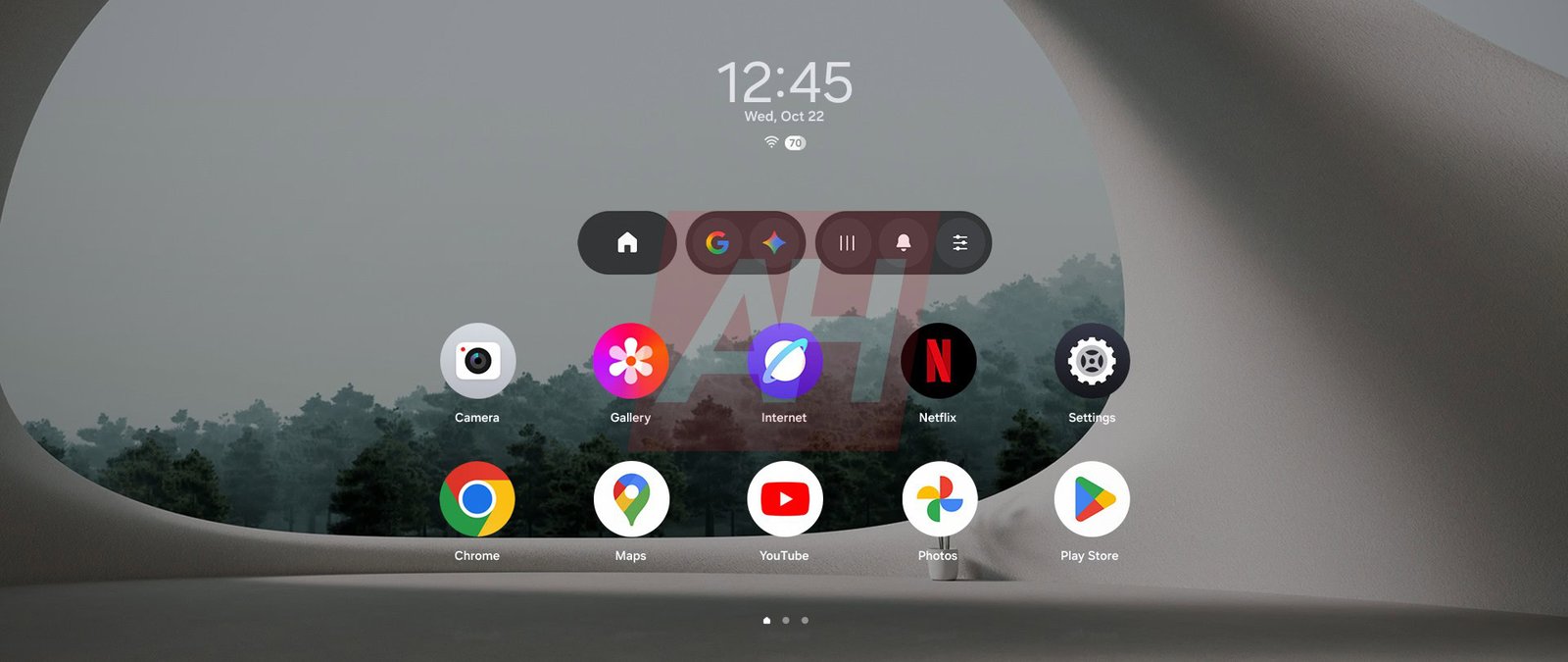 First look at the One UI software for Samsung's XR headset. Leaked purpoted of the Samsung XR headset's home screen UI.