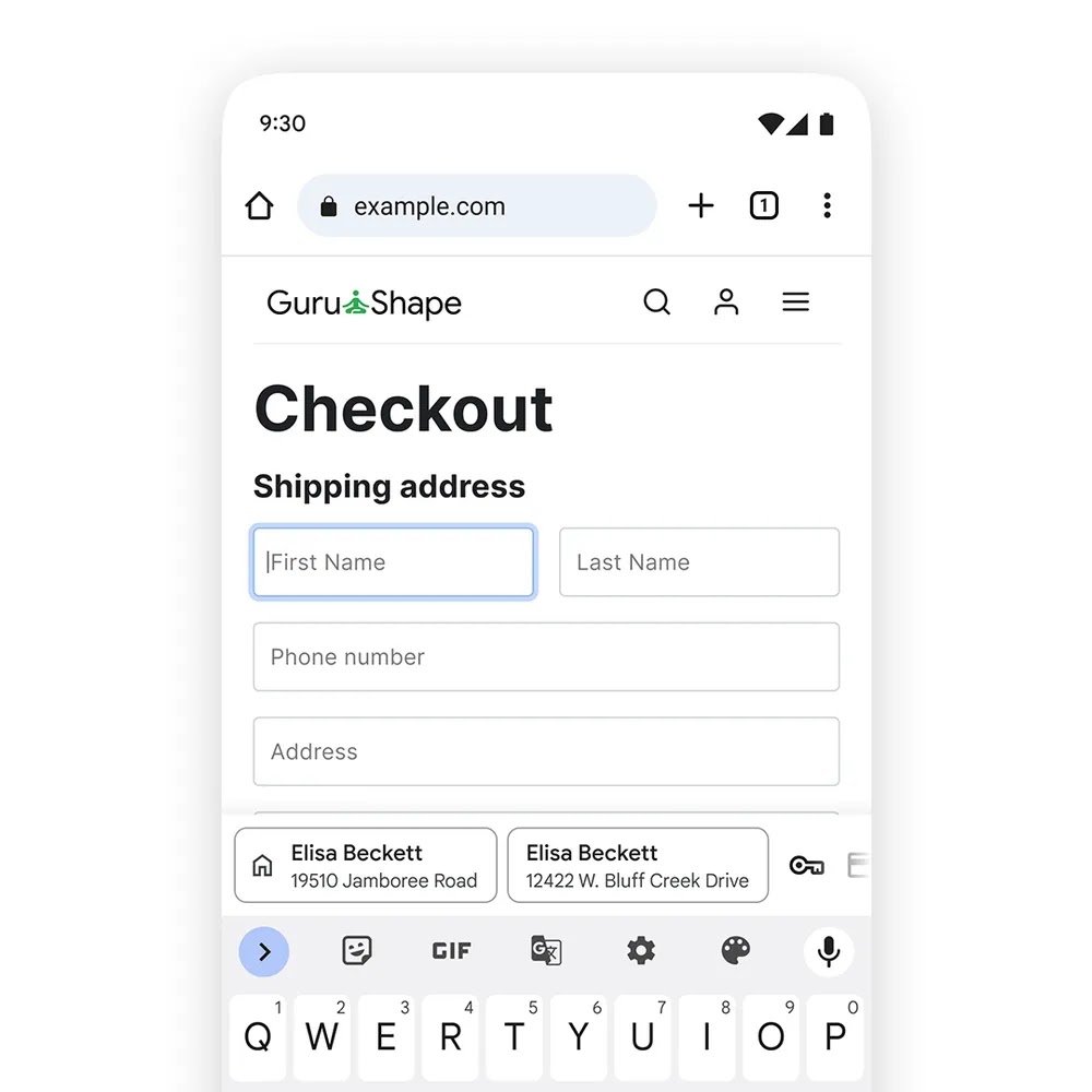 Fast Mobile Checkout Address Autofill Chrome Chrome Android autofill instantly completing mobile checkout forms.