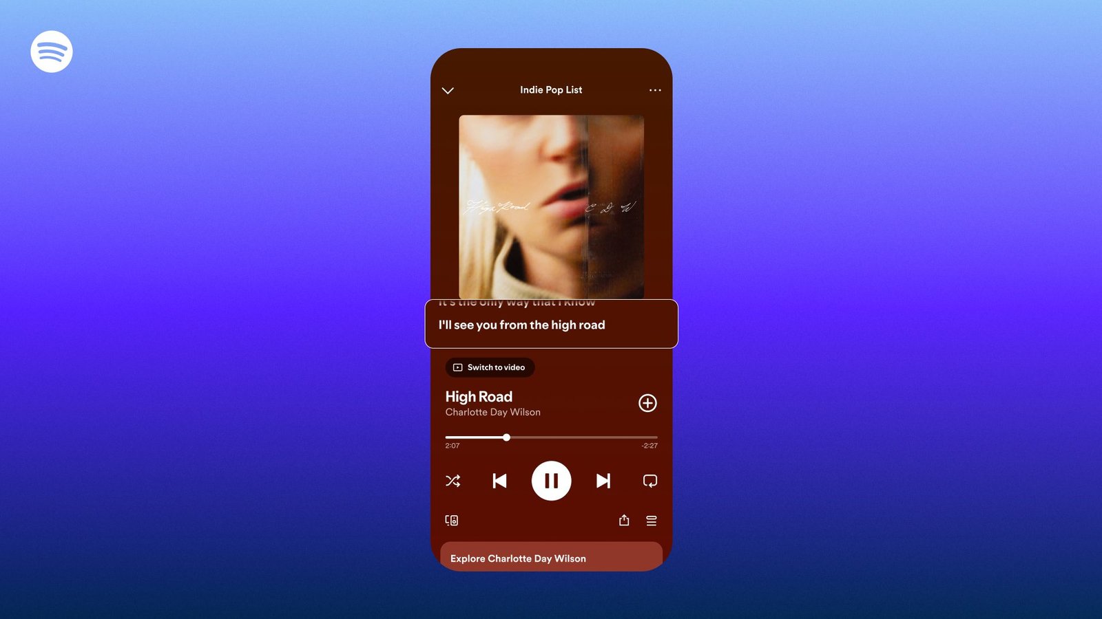 Spotify Offline Lyrics & Translation Feature Update Spotify mobile app displaying new Offline Lyrics and Translation feature on Now Playing screen.
