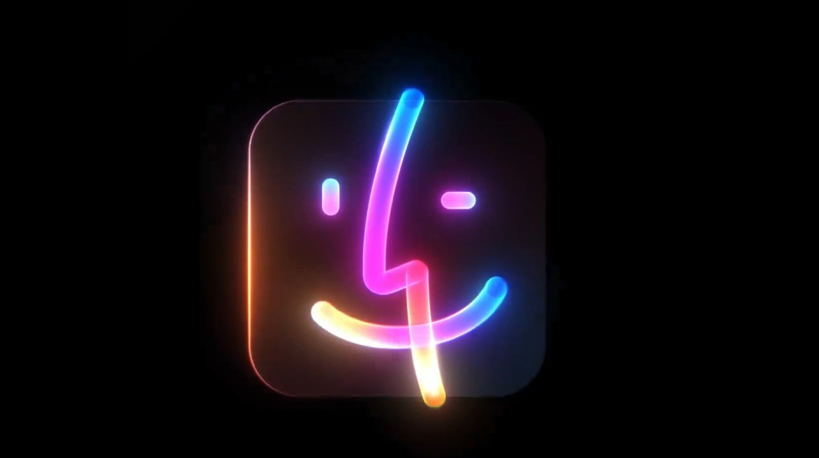Apple Teases Big Mac Week: M4 Macs Coming Soon! A glowing Apple logo with a smiley face, hinting at exciting Mac announcements.