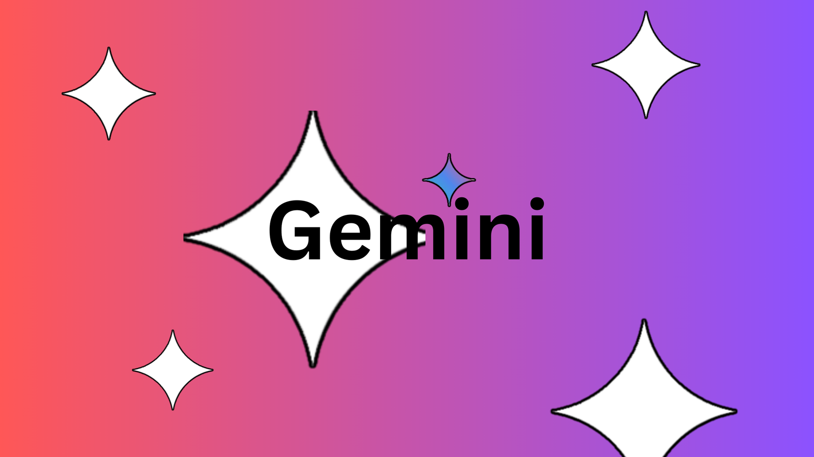 Gemini AI Logo: New Google Docs Features - Audio Podcasts and AI Writing Coach. Stylized diamond shapes with sparkles, representing the Gemini AI logo, on a gradient background.