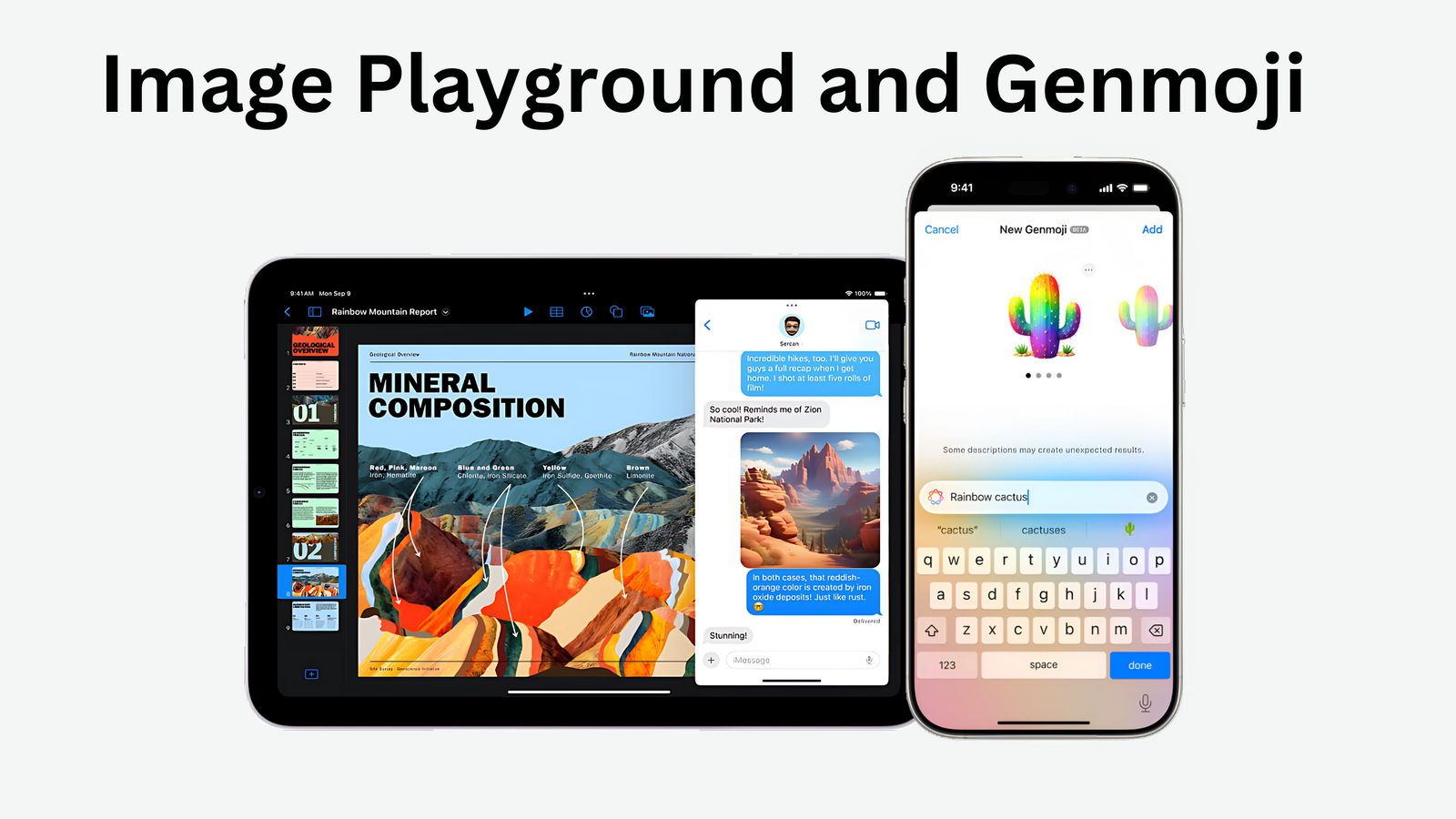 iOS 18.2 Image Playground and Genmoji Features iOS 18.2 - Create custom images and emojis with Image Playground and Genmoji