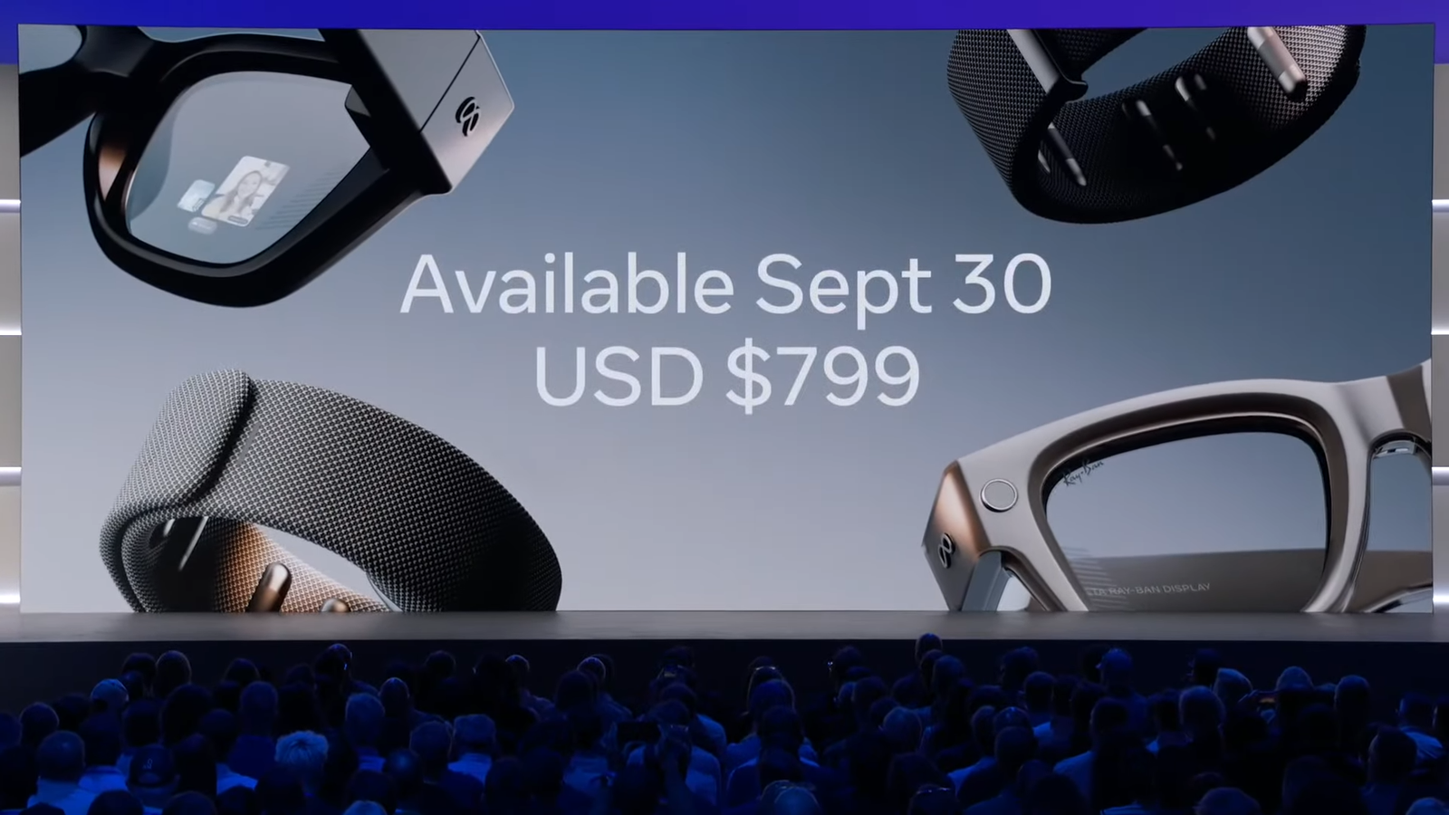 Meta Unveils Smart Glasses with In-Lens Display & Neural Wristband