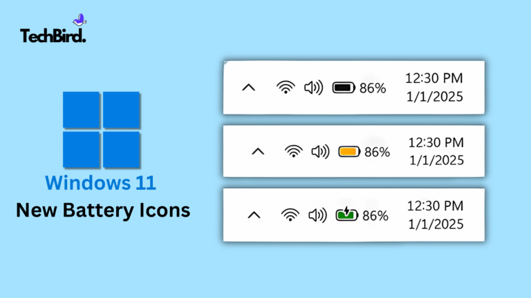 Colorful Battery Icons Coming to Windows 11
